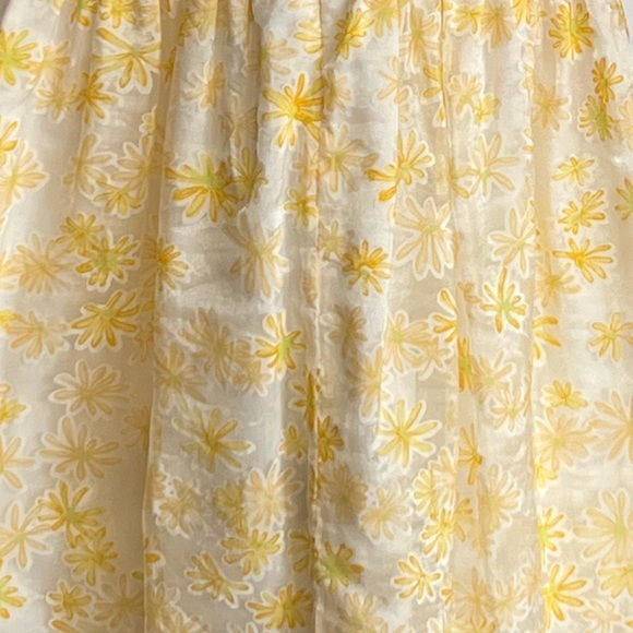 Beautiful Yellow White Daisy Vintage Dress Kids Graffiti Size 116 cm/6 yo NWOT - Picture 4 of 7